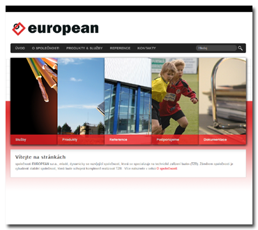 Oficiální stránky společnosti EUROPEAN s.r.o.